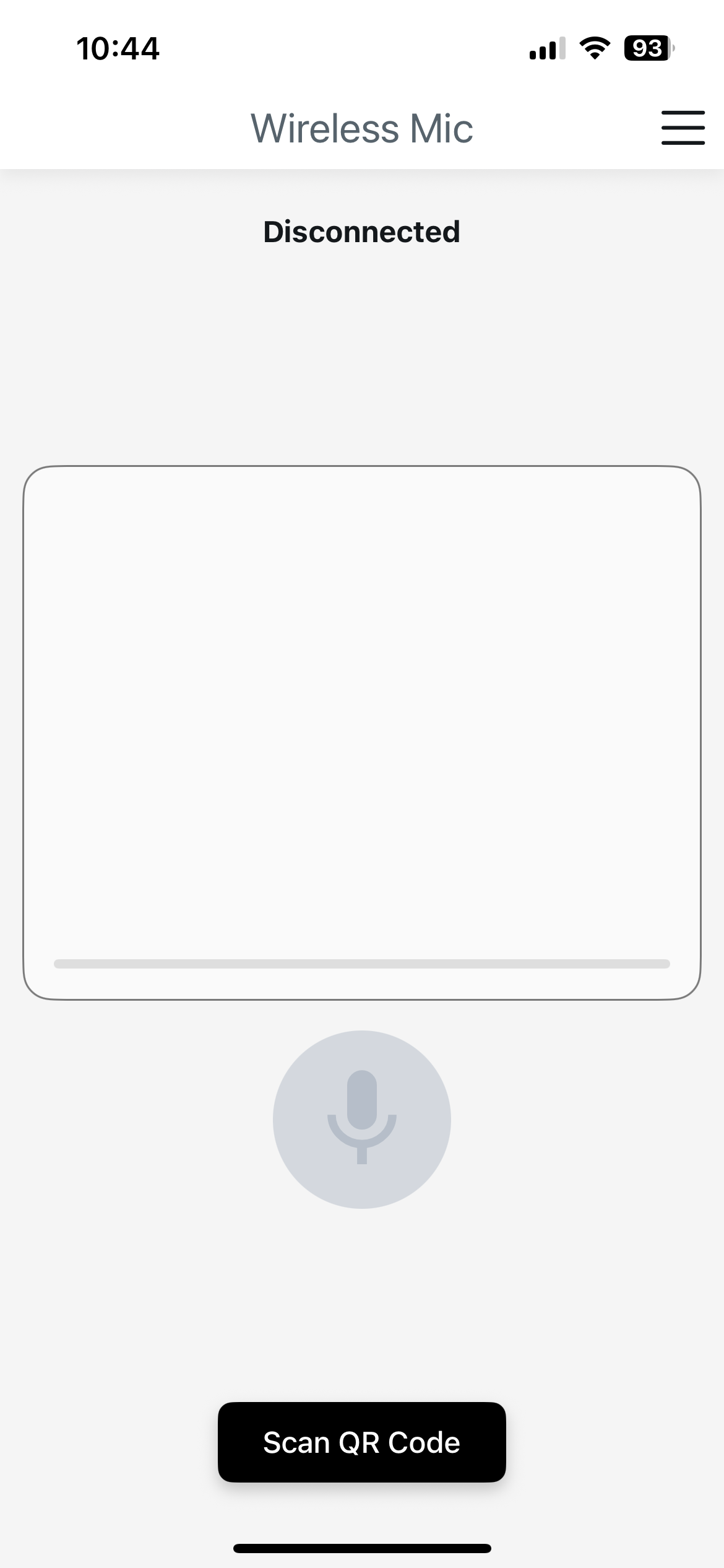 Wireless Microphone Menu Highlight